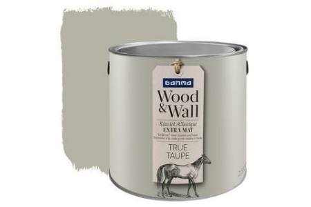 gamma wood en wall krijtverf true taupe 2 5 liter