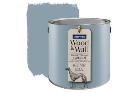 gamma wood en wall krijtverf blurry blue 2 5 liter