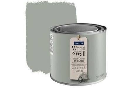 gamma wood en wall krijtverf gorgeous green 500 ml