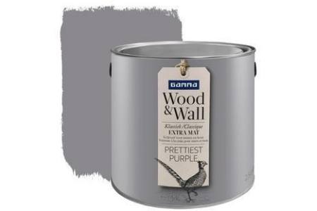 gamma wood en wall krijtverf prettiest purple 2 5 liter