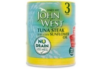john west tonijnstukken 3 pack