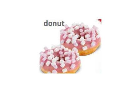 roze marshmallow donuts