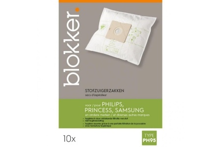 blokker stofzuigerzak philips princess samsung ph95 10 stuks