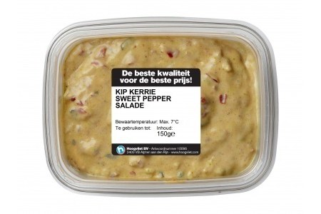 hoogvliet kip kerrie sweet pepper salade