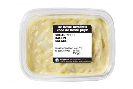 hoogvliet vrije uitloopei bacon salade bl