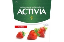 activia yoghurt aardbei 4 stuks