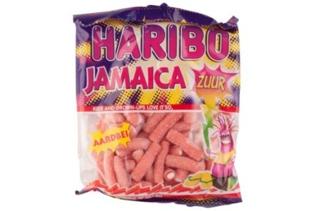 haribo jamaica zuur aardbei