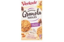 verkade knapperige granola koekjes pure choco en amandel