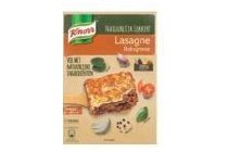 knorr wereldgerecht natuurlijke lasagne