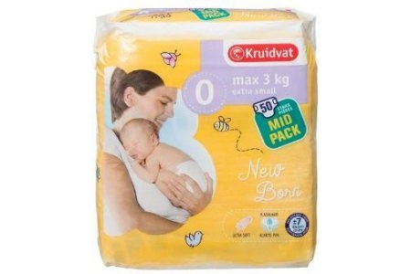 kruidvat 0 newborn extra small luiers midpack