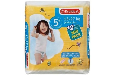 kruidvat 5 junior plus luiers midpack