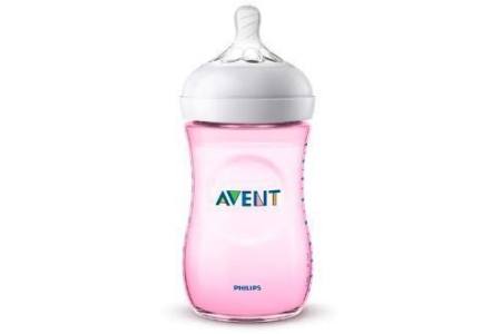 philips avent natural 1 m fles roze 260 ml