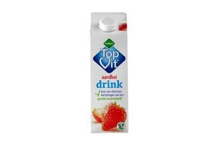 melkan topvit aardbei drink