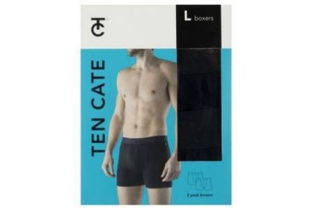 ten cate herenboxer zwart 2 pack