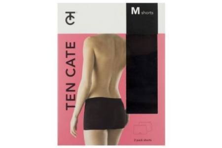 ten cate damesshort zwart 2 pack