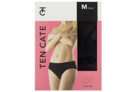 ten cate dames slip zwart 2 pack