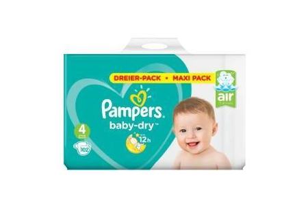 pampers baby dry maat 4 102 luiers voor droge ademende huid