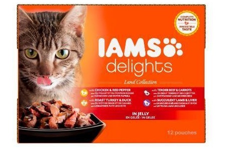 iams land jelly delights vlees kip gelei