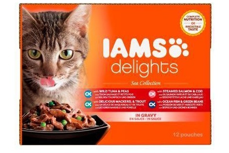 iams sea delights vis zalm gravy