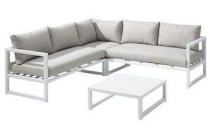 loungeset chelva wit aluminium