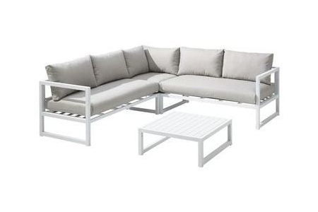 loungeset chelva wit aluminium