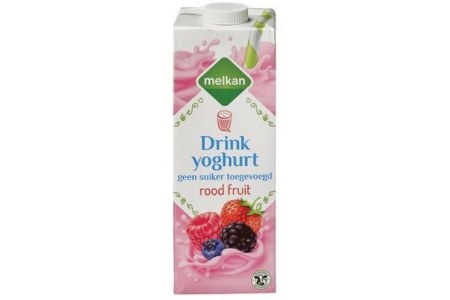 melkan drinkyoghurt roodfruit