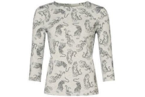 true spirit dames t shirt met tijgerprint