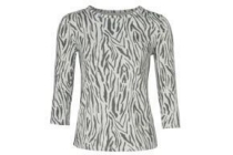 true spirit dames t shirt met zebraprint