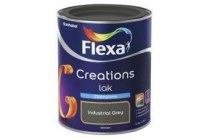 flexa creations lak zijdeglans industrial grey 750 ml