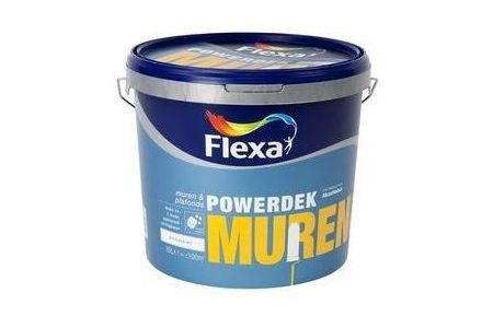 flexa powerdek latex stralend wit mat 10 liter