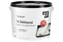 karwei muur en plafondverf 1x dekkend mat ral 9010 10 l