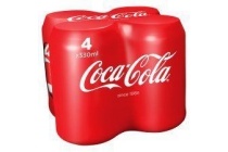 coca cola blik 4x250 ml