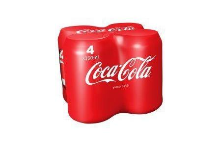 coca cola blik 4x250 ml
