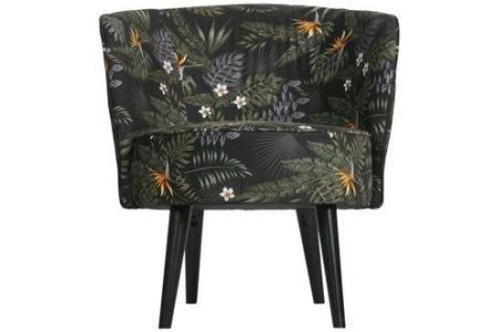 woood fauteuil elise fluweel print