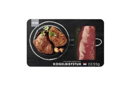 kogelbiefstuk 2x125g