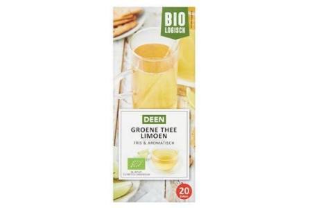 deen biologisch groene thee limoen