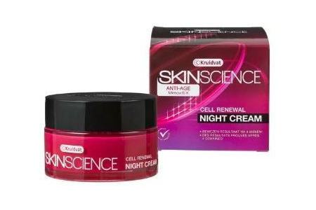 kruidvat skin science anti age cell renewal night cream