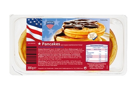 aldi amercian pancakes 6x50gram