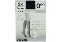 lady silver pantykousen zwart