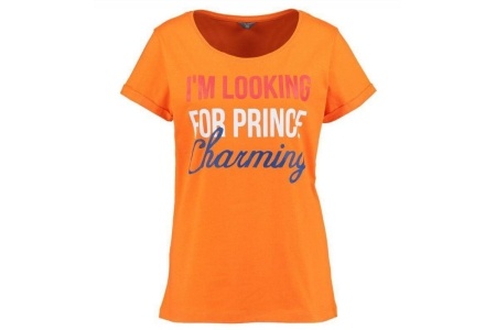 dames t shirt oranje