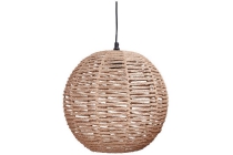 geweven hanglamp rond