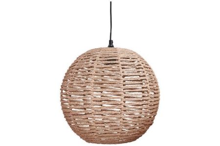 geweven hanglamp rond