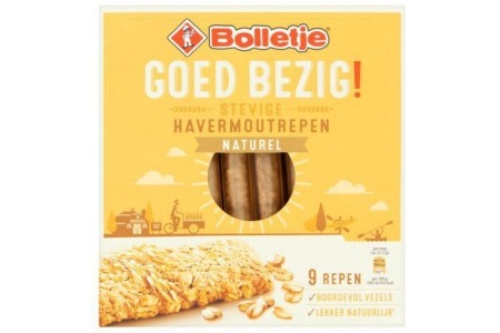 bolletje goed bezig havermoutrepen naturel 9 stuks