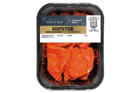 gourmet mini gemarineerde biefstuk met peper en paprika