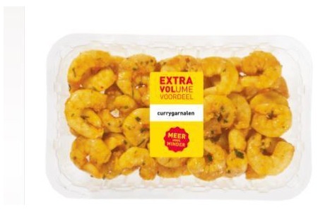 aldi gemarineerde wokgarnalen curry 450 gram