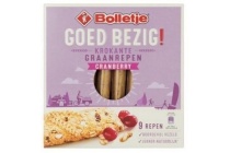 bolletje goed bezig krokante graanrepen cranberry