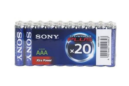 sony alkaline aaa batterijen 20 pack