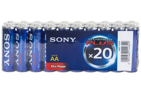 sony alkaline aa batterijen 20 pack