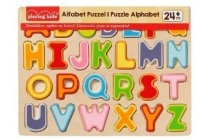 playing kids houten alfabetpuzzel