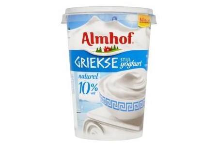 almhof griekse stijl yoghurt 10 vet